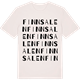 Vintage White t-shirt med Finnsalen ordlek t-shirt