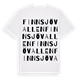 White t-shirt med Finnsjövallen ordlek t-shirt