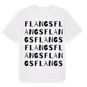 Flangs ordlek t-shirt – ekologisk bomull t-shirt från Pinshirt