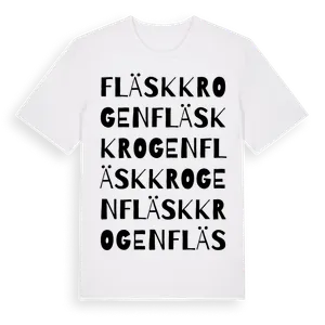 Fläskkrogen ordlek t-shirt – ekologisk bomull t-shirt från Pinshirt