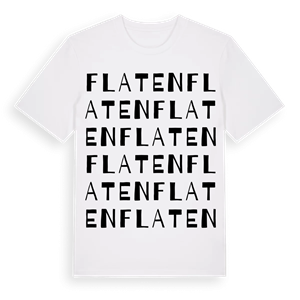 Flaten ordlek t-shirt – ekologisk bomull t-shirt från Pinshirt