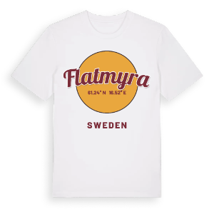 Flatmyra cirkel t-shirt – ekologisk bomull t-shirt från Pinshirt