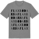 Mid Heather Gray t-shirt med Flaxbodarna ordlek t-shirt