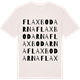 Vintage White t-shirt med Flaxbodarna ordlek t-shirt
