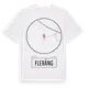 White t-shirt med Fleräng t-shirt