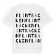 White t-shirt med Flintbacken ordlek t-shirt