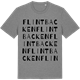 Mid Heather Gray t-shirt med Flintbacken ordlek t-shirt
