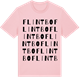 Pink Cotton t-shirt med Flintbo ordlek t-shirt