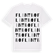 White t-shirt med Flintbo ordlek t-shirt