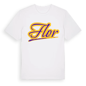 Flor baseball t-shirt – ekologisk bomull t-shirt från Pinshirt