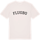 Vintage White t-shirt med Flugbo böjd t-shirt