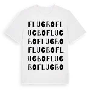 Flugbo ordlek t-shirt – ekologisk bomull t-shirt från Pinshirt