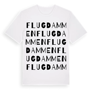 Flugdammen ordlek t-shirt – ekologisk bomull t-shirt från Pinshirt