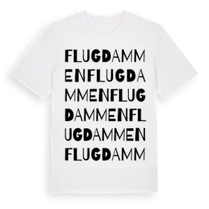 Flugdammen ordlek t-shirt – ekologisk bomull t-shirt från Pinshirt
