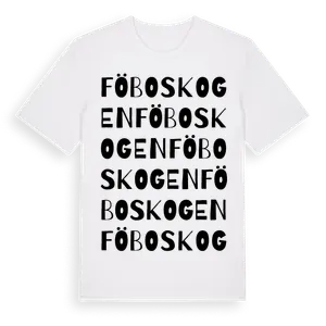 Föboskogen ordlek t-shirt – ekologisk bomull t-shirt från Pinshirt