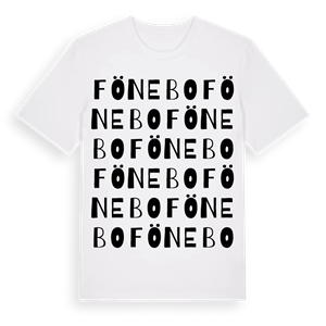 Fönebo ordlek t-shirt – ekologisk bomull t-shirt från Pinshirt