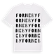White t-shirt med Forneby ordlek t-shirt