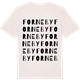 Vintage White t-shirt med Forneby ordlek t-shirt