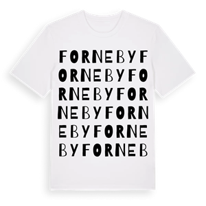 Forneby ordlek t-shirt – ekologisk bomull t-shirt från Pinshirt