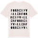 Vintage White t-shirt med Fornebyvallen ordlek t-shirt