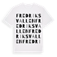 Fredriksvallen ordlek t-shirt