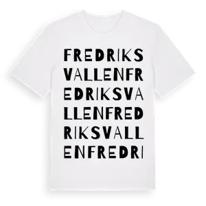 Fredriksvallen ordlek t-shirt – ekologisk bomull t-shirt från Pinshirt
