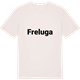 Vintage White t-shirt med Freluga fetstil t-shirt