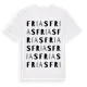 White t-shirt med Frias ordlek t-shirt