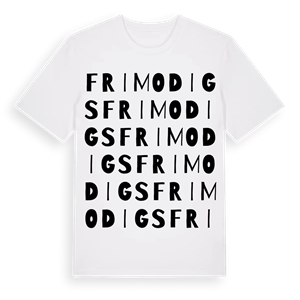 Frimodigs ordlek t-shirt – ekologisk bomull t-shirt från Pinshirt