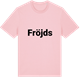 Pink Cotton t-shirt med Fröjds fetstil t-shirt