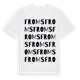 White t-shirt med Froms ordlek t-shirt