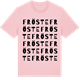 Pink Cotton t-shirt med Fröste ordlek t-shirt
