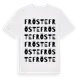 White t-shirt med Fröste ordlek t-shirt