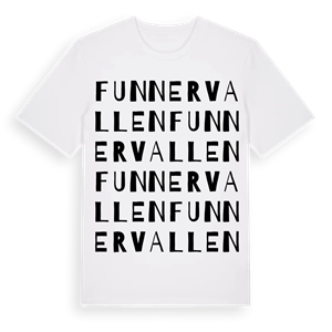 Funnervallen ordlek t-shirt – ekologisk bomull t-shirt från Pinshirt
