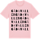 Pink Cotton t-shirt med Gådavallen ordlek t-shirt