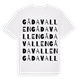 White t-shirt med Gådavallen ordlek t-shirt