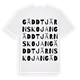 Gäddtjärnskojan ordlek t-shirt