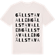 Vintage White t-shirt med Gällstavallen ordlek t-shirt