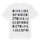 Gamla ullspinneriet ordlek t-shirt