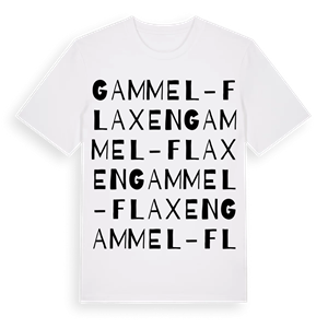 Gammel-Flaxen ordlek t-shirt – ekologisk bomull t-shirt från Pinshirt