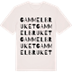 Vintage White t-shirt med Gammelbruket ordlek t-shirt