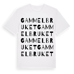Gammelbruket ordlek t-shirt – ekologisk bomull t-shirt från Pinshirt