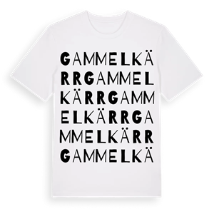 Gammelkärr ordlek t-shirt – ekologisk bomull t-shirt från Pinshirt