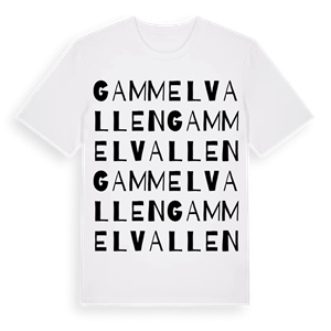 Gammelvallen ordlek t-shirt – ekologisk bomull t-shirt från Pinshirt