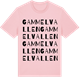 Pink Cotton t-shirt med Gammelvallen ordlek t-shirt