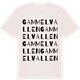 Vintage White t-shirt med Gammelvallen ordlek t-shirt