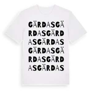 Gärdas ordlek t-shirt – ekologisk bomull t-shirt från Pinshirt