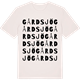 Vintage White t-shirt med Gårdsjö ordlek t-shirt