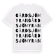 Gårdsjömyran ordlek t-shirt