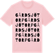 Pink Cotton t-shirt med Gårdsjötorp ordlek t-shirt